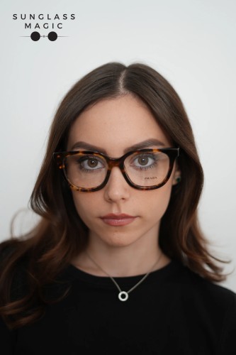 PRADA PR C11V - 14L1O1 - 53 Cadru optic Miere țestoasă Fluture