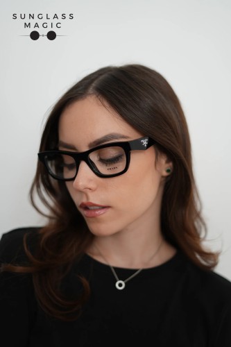PRADA PR B01V - ​16K1O1 - ​54 Cadru optic Negru Pătrat