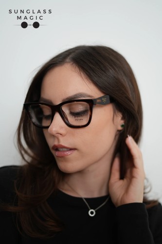 PRADA PR C10V - 14P1O1 - 54 Cadru optic Caramel țestoasă Fluture