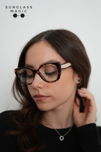 PRADA PR B04V - 07R1O1 - ​53 Cadru optic Havanna Cat Eye (Ochi de pisică)