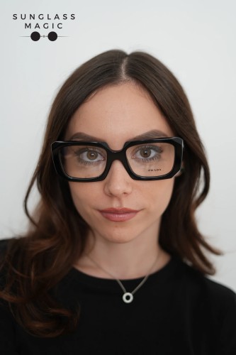 PRADA PR C09V - 16K1O1 - 53 Cadru optic Negru Pătrat