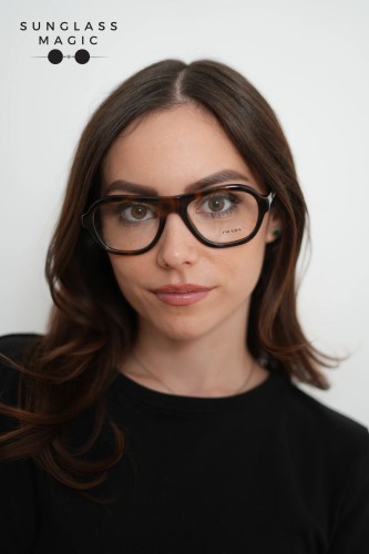 PRADA PR C12V - 20D1O1 - 54 Cadru optic Țestoasă ienupăr Perină