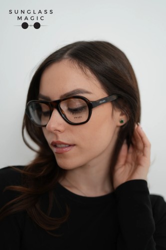 PRADA PR C12V - 20D1O1 - 54 Cadru optic Țestoasă ienupăr Perină