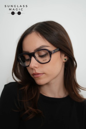 PRADA PR C12V - 23G1O1 - 54 Cadru optic Rayat lagună Pilot (aviator)