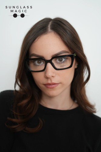 PRADA PR D05V - 03K1O1 - 53 Cadru optic Negru Dreptunghi