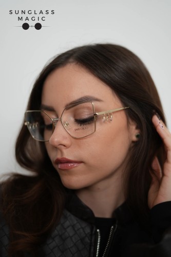 Jimmy Choo JC2005B - ​3006 - ​55 Cadru optic Aur Cat Eye (Ochi de pisică)