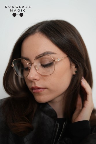 Jimmy Choo JC305/G - DDB - 55 Cadru optic Rose Gold, Bej Pernă (rotunjită)