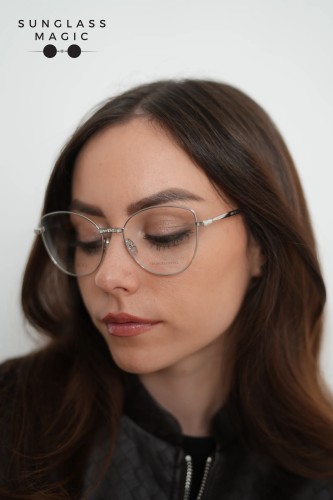 Jimmy Choo JC285 - 010 - 54 Cadru optic Argint Cat Eye (Ochi de pisică)