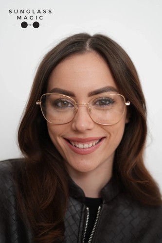Jimmy Choo JC286/G - J5G - 55 Cadru optic Aur Cat Eye (Ochi de pisică)