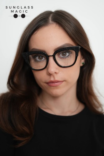 Jimmy Choo JC237 - 807 - 49 Cadru optic Negru Cat Eye (Ochi de pisică)