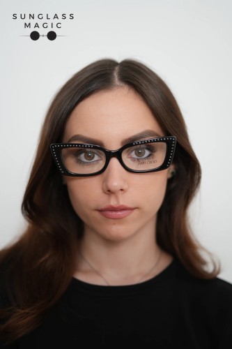 Jimmy Choo JC3018B - ​5000 - ​53 Cadru optic Negru Cat Eye (Ochi de pisică)