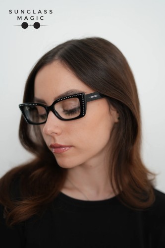 Jimmy Choo JC3018B - ​5000 - ​53 Cadru optic Negru Cat Eye (Ochi de pisică)