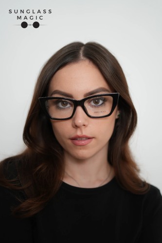 Jimmy Choo JC3031BU - ​5000 - ​53 Cadru optic Negru Cat Eye (Ochi de pisică)