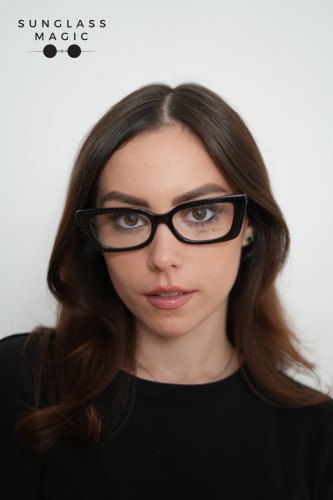 Jimmy Choo JC3018B - ​5017 - ​53 Cadru optic Negru Cat Eye (Ochi de pisică)