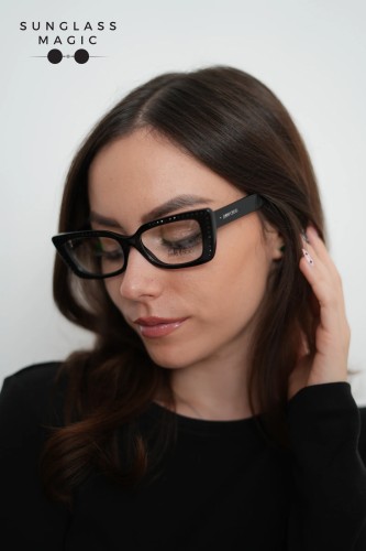 Jimmy Choo JC3018B - ​5017 - ​53 Cadru optic Negru Cat Eye (Ochi de pisică)