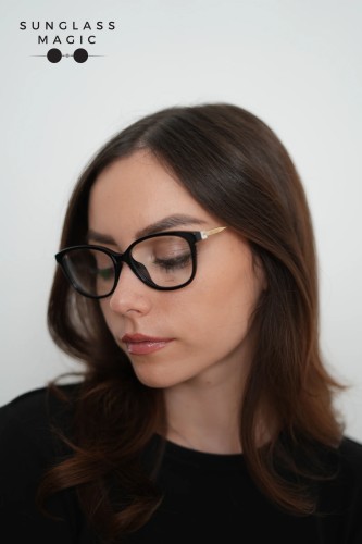 Jimmy Choo JC325/F - 807 - 53 Cadru optic Negru, Aur Pernă (rotunjită)