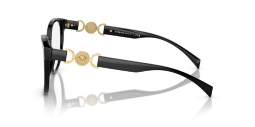 VERSACE VE3334 - GB1 - 53 Cadru optic Negru Cat Eye (Ochi de pisică)