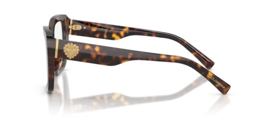 DOLCE & GABBANA DG3441 - 502 - 53 Cadru optic Havanna Pătrat