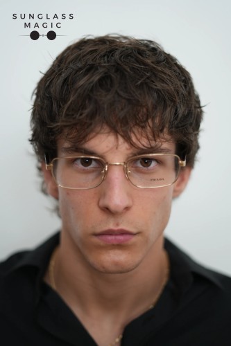 PRADA PR B54V - ​5AK1O1 - ​54 Cadru optic Aur, Havanna Pătrat