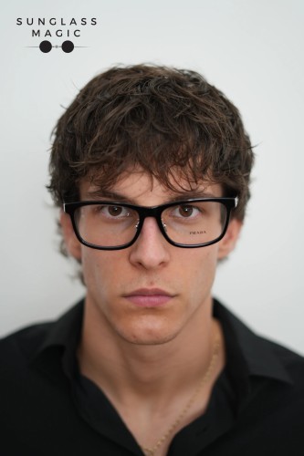 PRADA PR B08VD - ​16K1O1 - ​56 Cadru optic Negru Pătrat