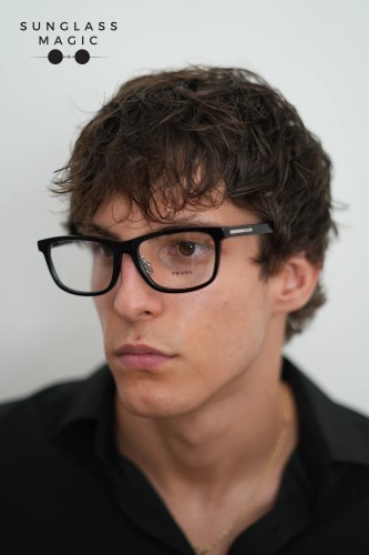 PRADA PR B08VD - ​16K1O1 - ​56 Cadru optic Negru Pătrat