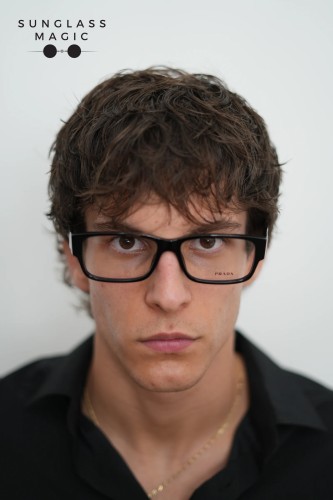 PRADA PR B09V - ​16K1O1 - ​57 Cadru optic Negru Pătrat