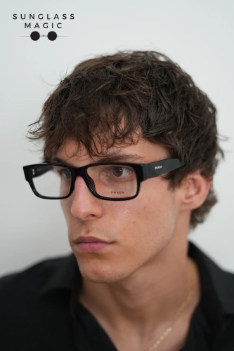 PRADA PR B09V - ​16K1O1 - ​57 Cadru optic Negru Pătrat