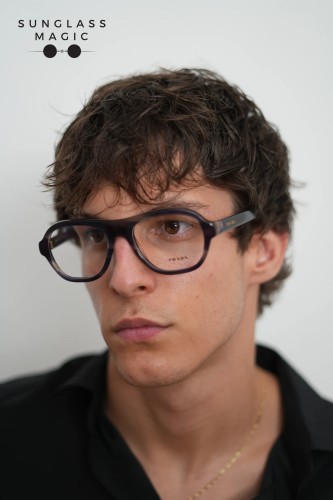 PRADA PR C12V - 23G1O1 - 54 Cadru optic Rayat lagună Pilot (aviator)