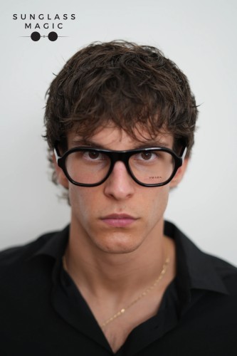 PRADA PR C12V - 16K1O1 - 54 Cadru optic Negru Pilot (aviator)