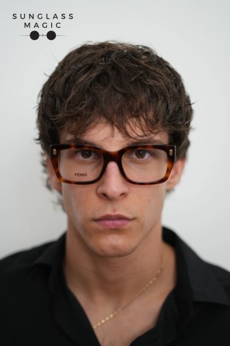 Fendi FE50094I - 053 - 52 Cadru optic Havanna Pătrat