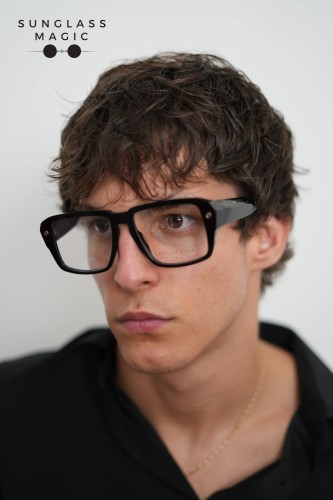 Philipp Plein VPP081 HEXAGON - 0700 - 55 Cadru optic Negru Pătrat