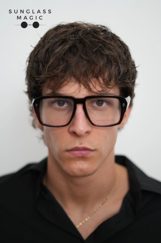 Philipp Plein VPP081 HEXAGON - 0722 - 55 Cadru optic Havanna Pătrat