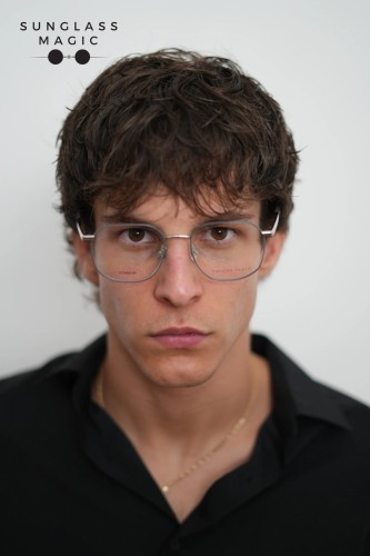 Philipp Plein VPP020 TITAN VISION - 0S30 - 53 Cadru optic Argint, Gri Pernă (rotunjită)