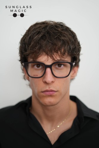 Dior CD ICONO S2I - 4500 - 54 Cadru optic Negru, Argint Pătrat
