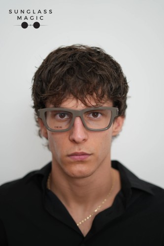 Dior CD ICONO S1F - 6400 - 54 Cadru optic Verde-gri Pătrat