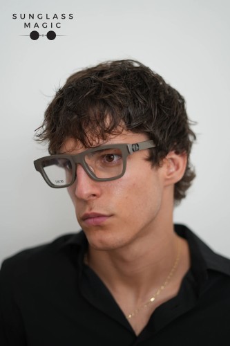 Dior CD ICONO S1F - 6400 - 54 Cadru optic Verde-gri Pătrat