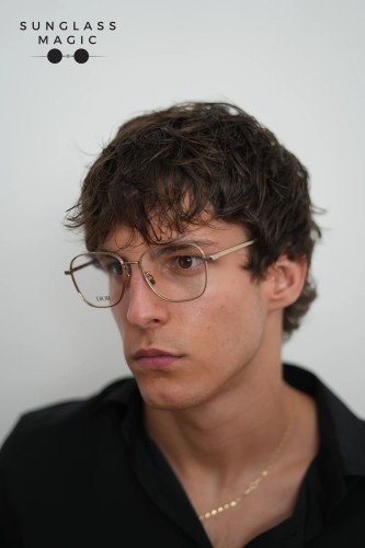 Dior CD DIAMONDO S7U - B300 - 53 Cadru optic Aur, Argint, Negru Pătrat