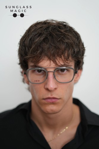 Dior NEODIORO S6F - H900 - 51 Cadru optic Negru-semitransparent gri Pilot (aviator)