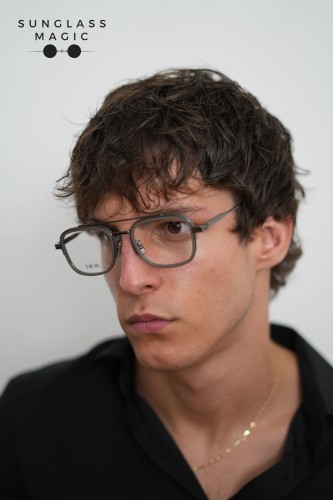Dior NEODIORO S6F - H900 - 51 Cadru optic Negru-semitransparent gri Pilot (aviator)