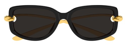 Bottega Veneta BV1440SA - 001 - 59 Ochelari de soare Negru Dreptunghi