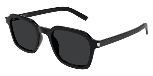 Saint Laurent SL 715 SLIM - 001 - 49 Ochelari de soare Negru Geometric / Pătrat