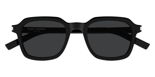 Saint Laurent SL 715 SLIM - 001 - 49 Ochelari de soare Negru Geometric / Pătrat