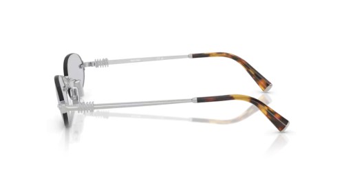 MIU MIU MU A54S - 1BC3F2 - 51 Ochelari de soare Argint Oval