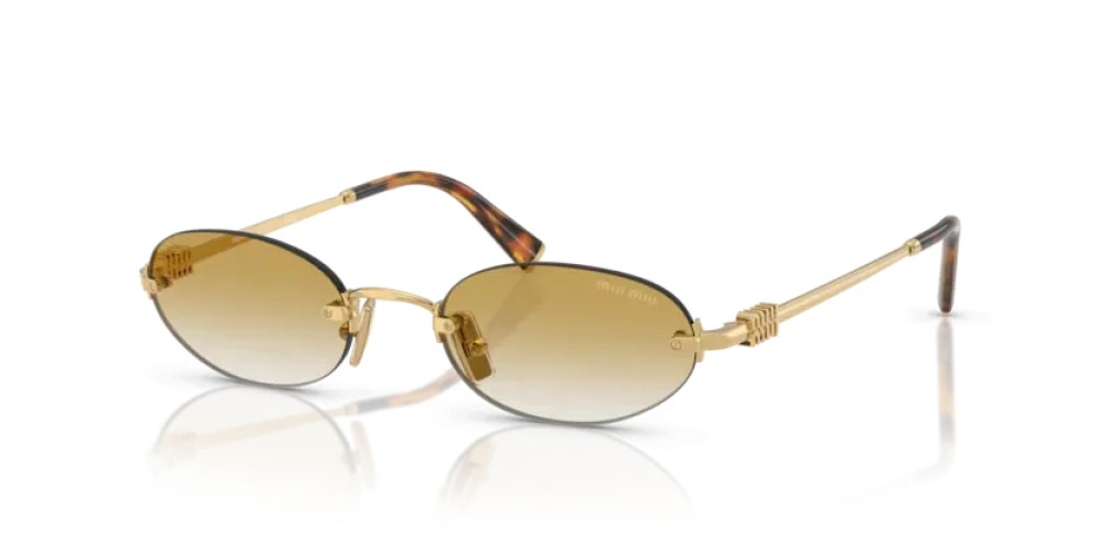 MIU MIU MU A54S - 5AK21D - 51 Ochelari de soare Aur Oval