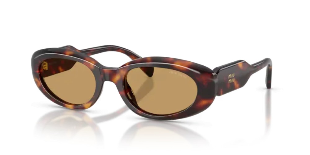 MIU MIU MU C01S - 27L10Y - 53 Ochelari de soare Havanna Oval