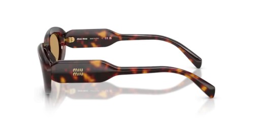 MIU MIU MU C01S - 27L10Y - 53 Ochelari de soare Havanna Oval