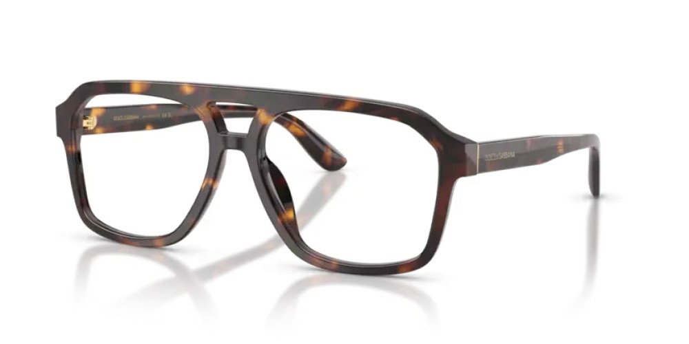 DOLCE & GABBANA DG3452 - 502 - 57 Cadru optic Havanna Pilot (aviator)