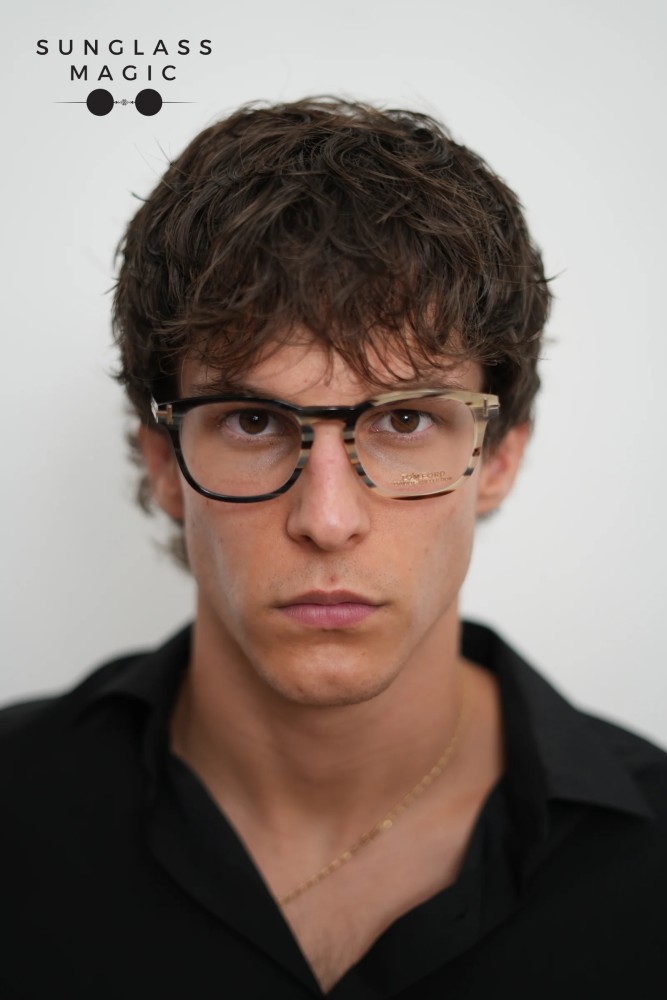 Tom Ford FT5849-Private Collection REAL HORN - 062 - 50 Cadru optic Havanna Pătrat