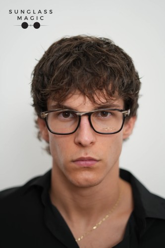 Tom Ford FT5718-Private Collection REAL HORN - 063 - 52 Cadru optic Negru Pătrat