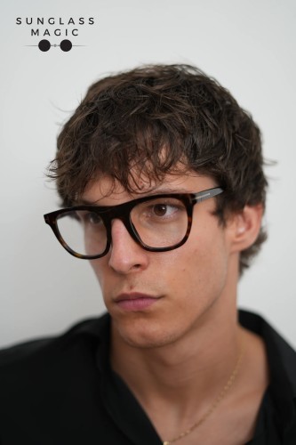 Tom Ford TF5895-B ECO - 052 - 51 - CU LENTILE CU FILTRU PENTRU LUMINĂ ALBASTRU-VIOLET Cadru optic Havanna Pătrat